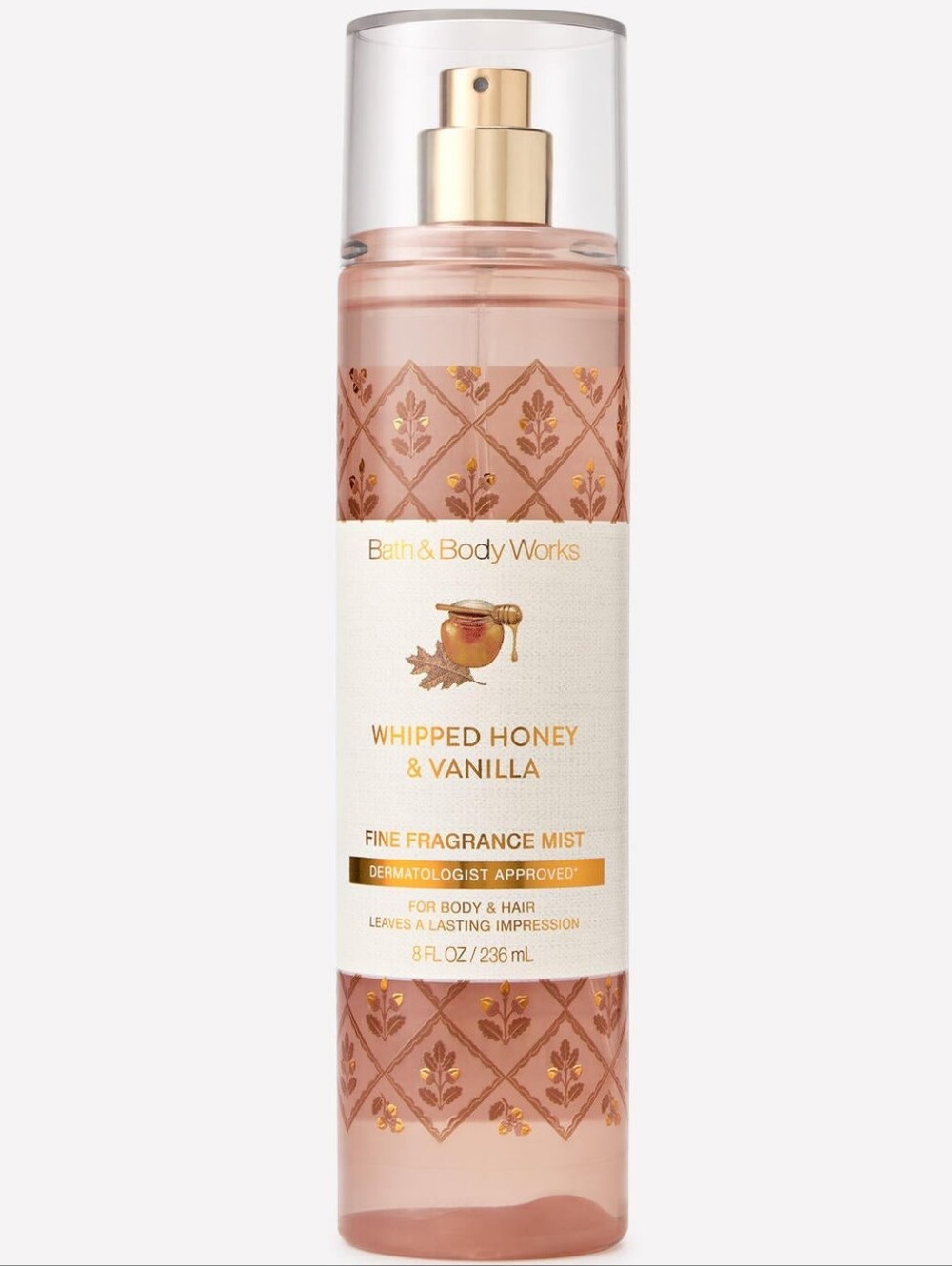 Bath & Body Works Whipped Honey & Vanilla Fine Fragrance Body Mist 8oz NEW